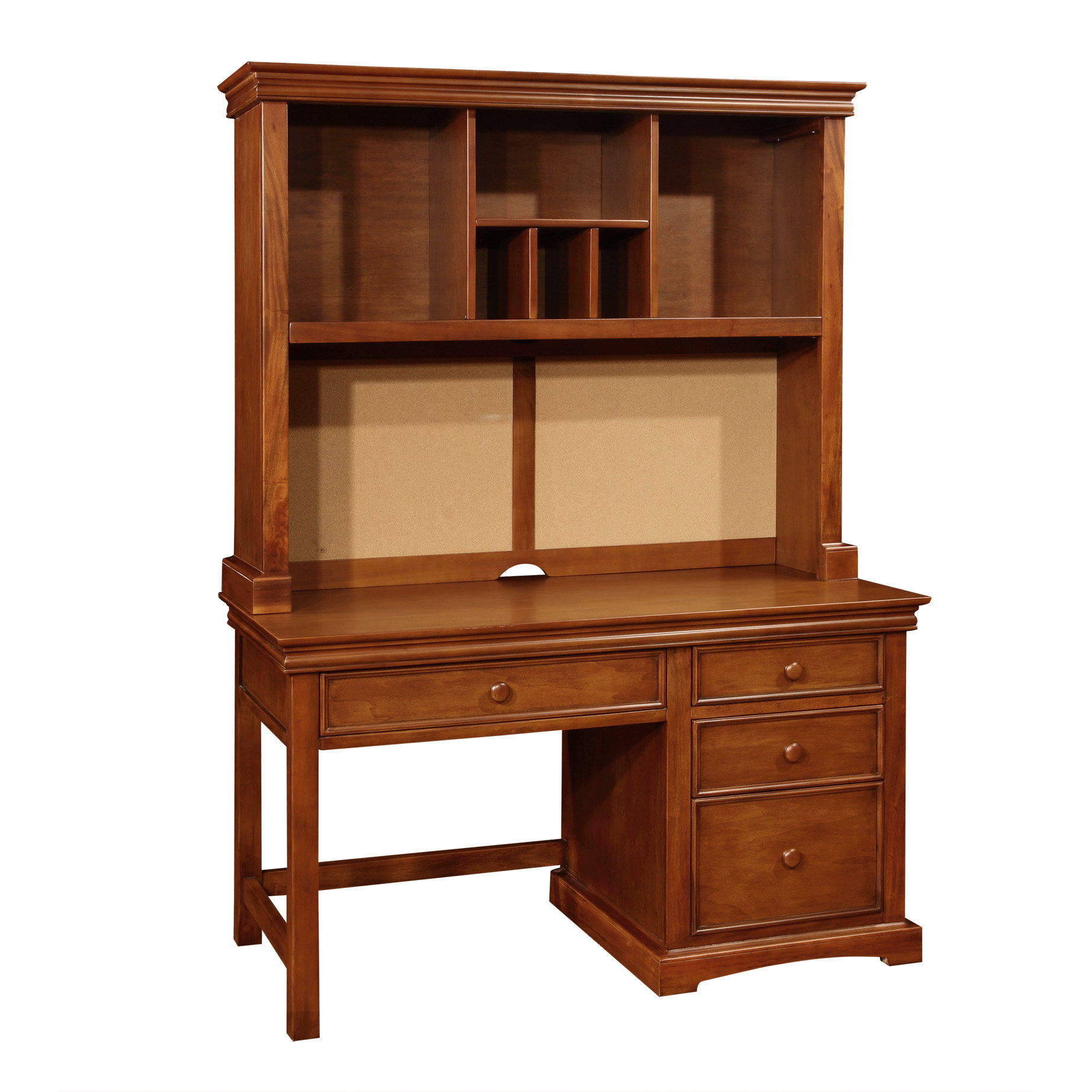 письменный стол классика с надстройкой